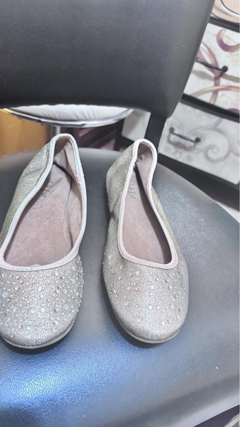 ⚽️ Women's Ballet Flats Glitter Rhinestone Embellished