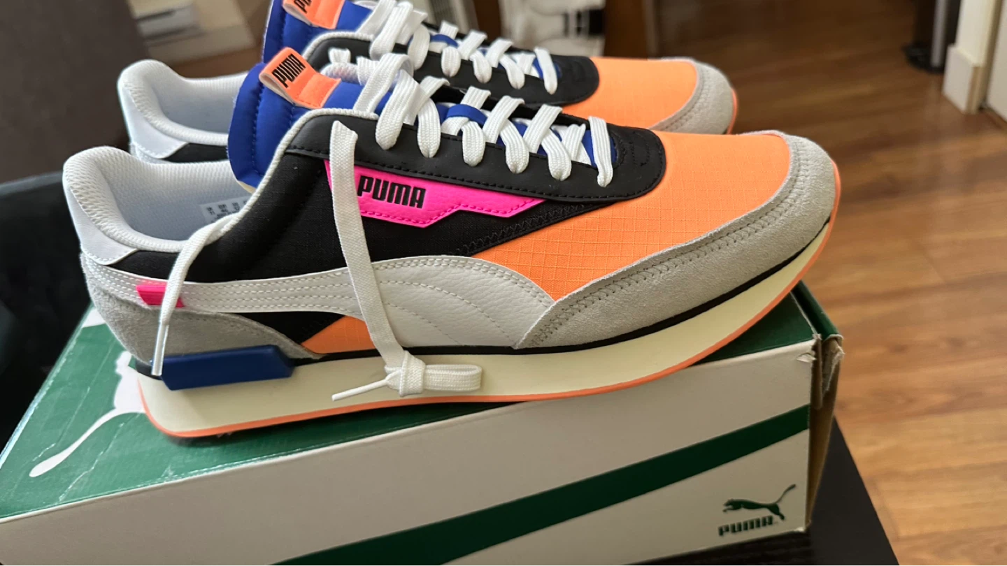 Puma Future Rider Play On Orange Sneakers - photo 2