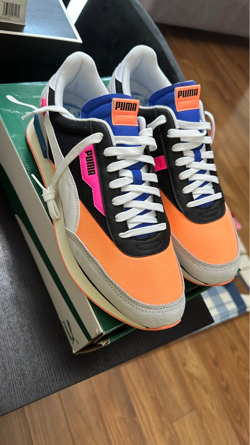 Puma Future Rider Play On Orange Sneakers - photo 3