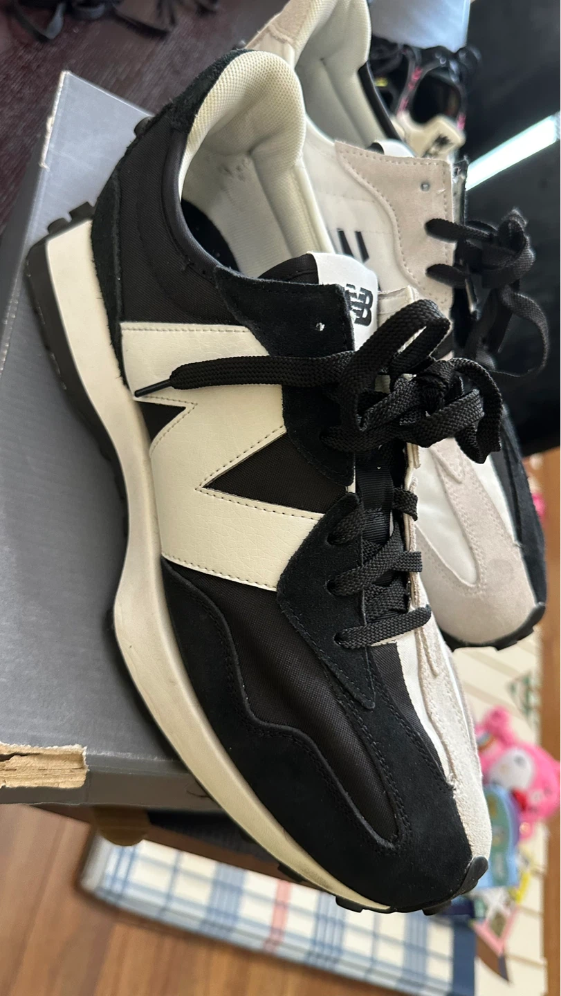 New Balance MS327BTK Men's Black/White Lifestyle Shoes Size 12 - photo 3