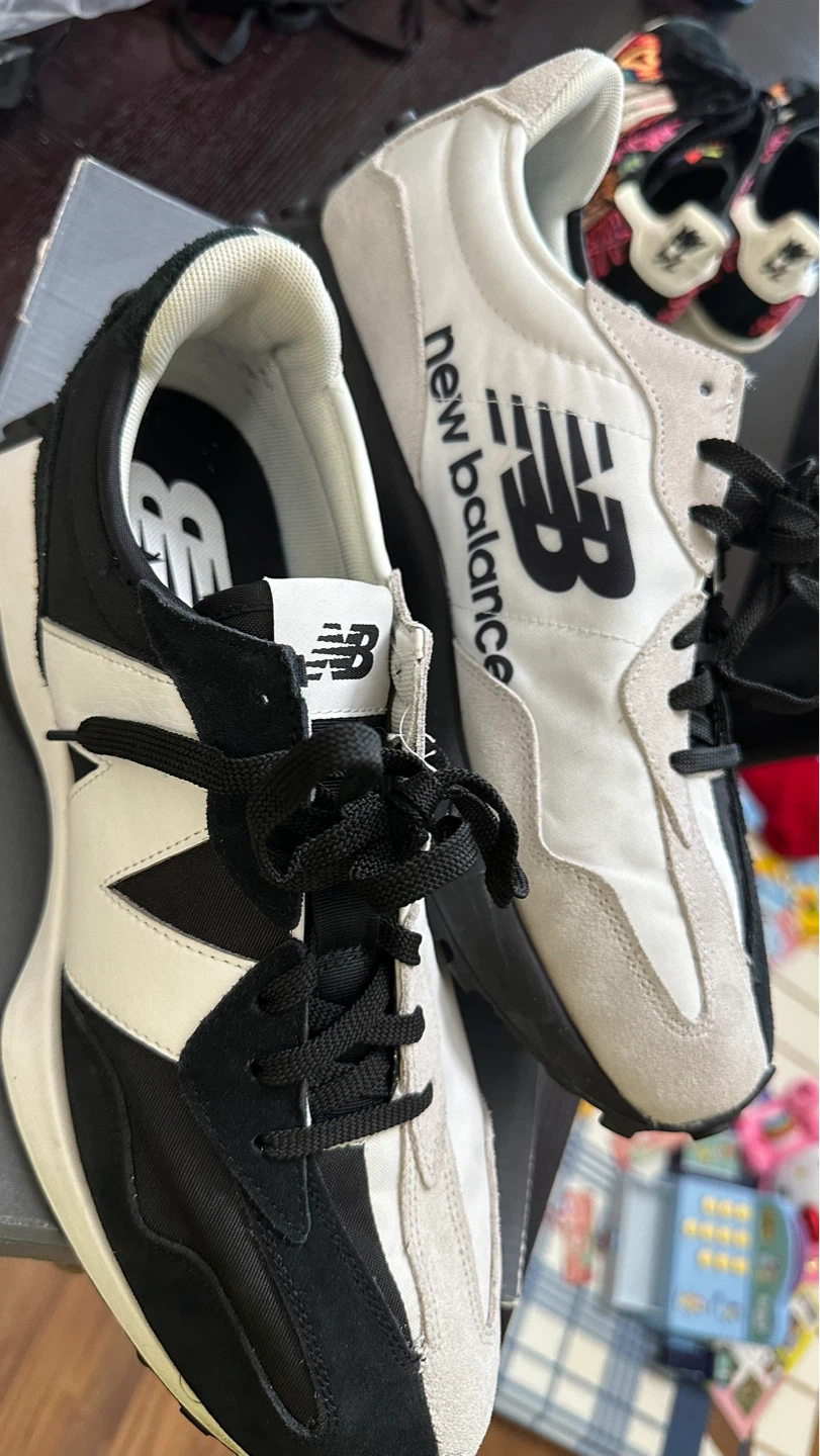 New Balance MS327BTK Men's Black/White Lifestyle Shoes Size 12 - photo 2