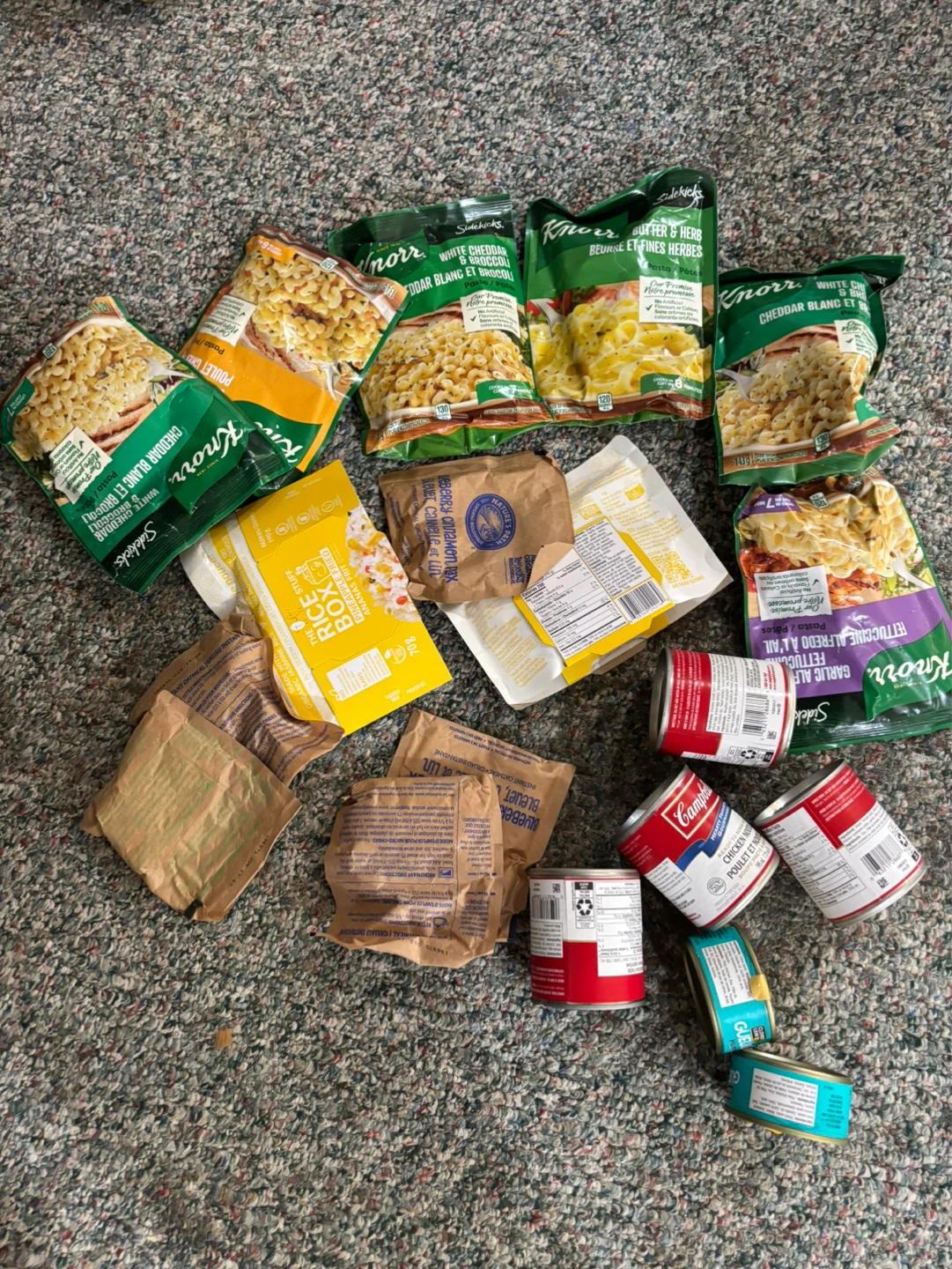Knorr Sidekicks Pasta & Soup Mixes + Campbell's Soup