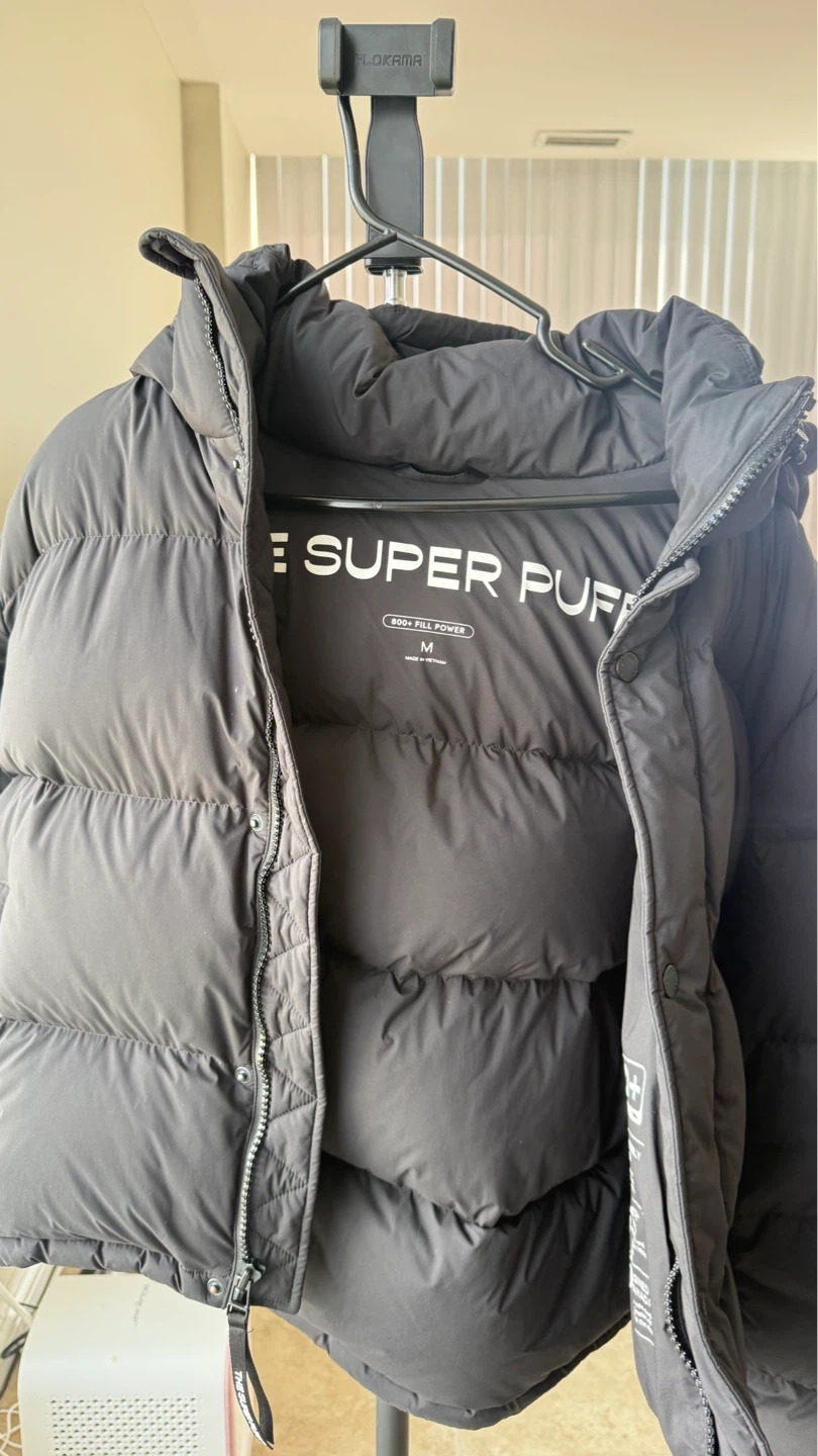 Aritzia The Super Puff Shorty Black Puffer Jacket Size M - photo 3