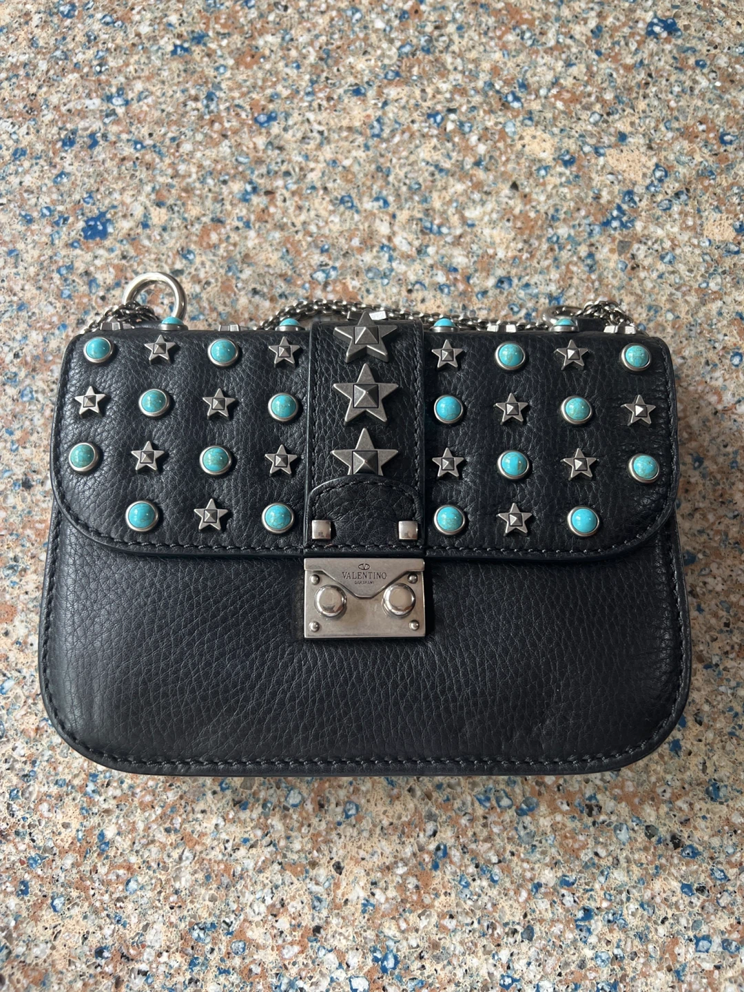 Original and authentic Valentino Garavani Black Leather bag