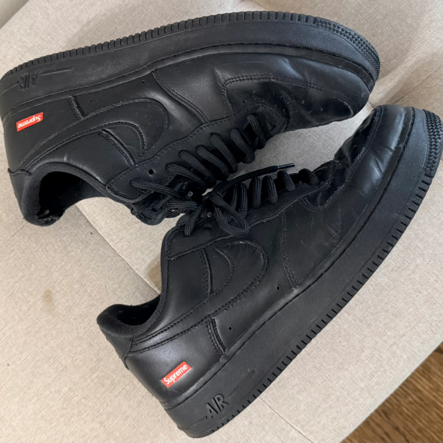 Nike Air Force 1 Supreme Black - photo 3