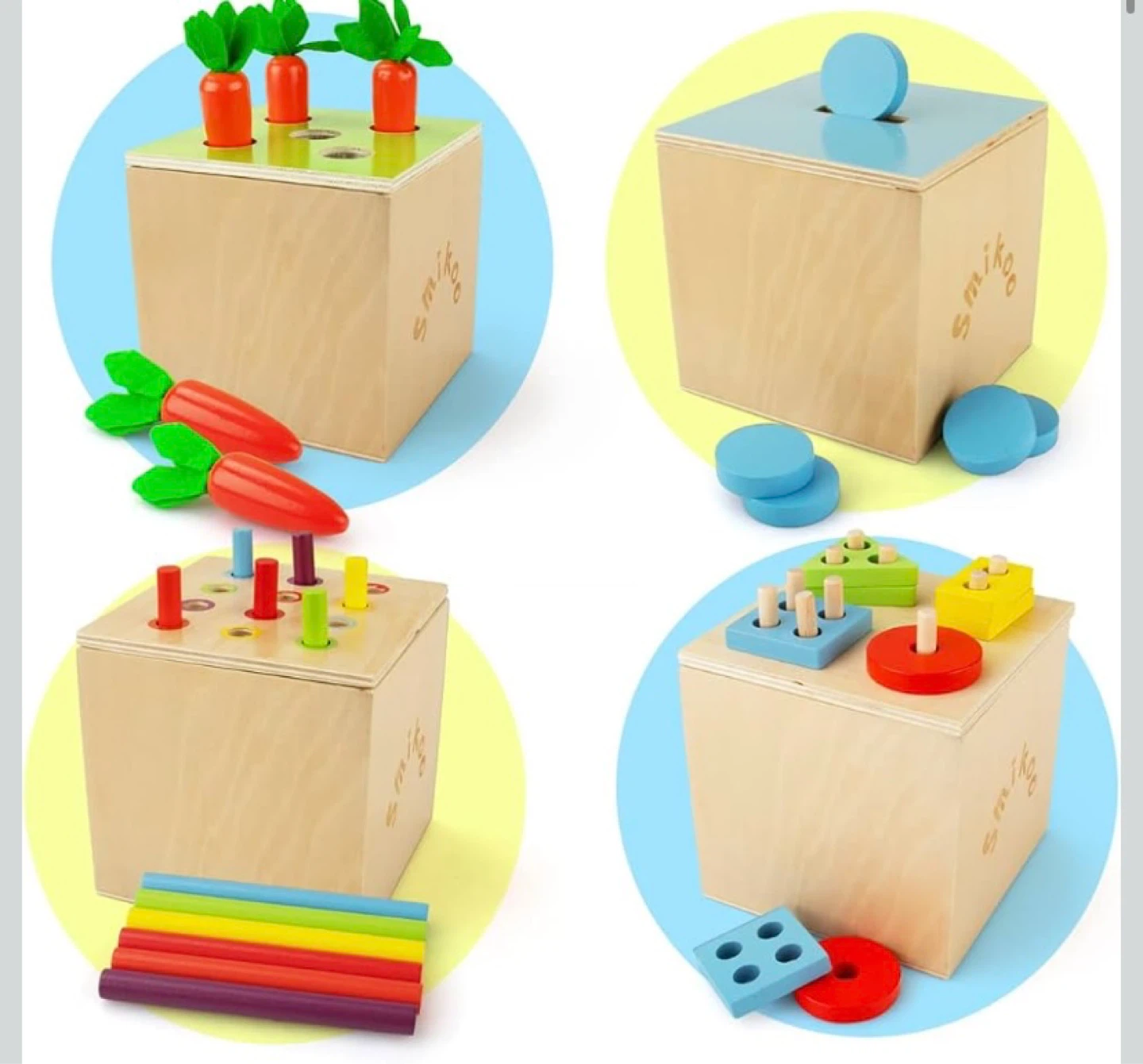 New 5 in 1  Wooden Montessori Toy - photo 5