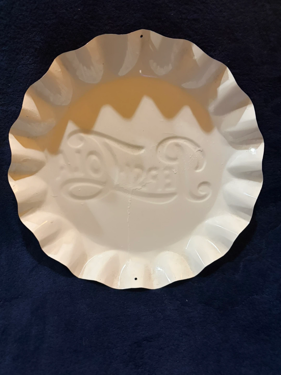Set of 2 metal Pepsi Cola bottle cap signs - photo 5