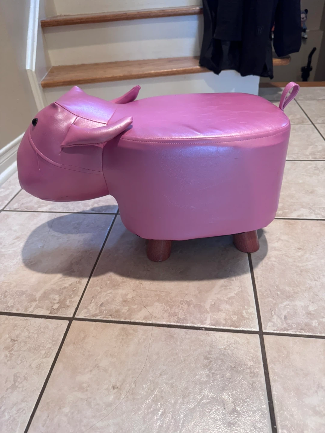 Pink Animal Ottoman