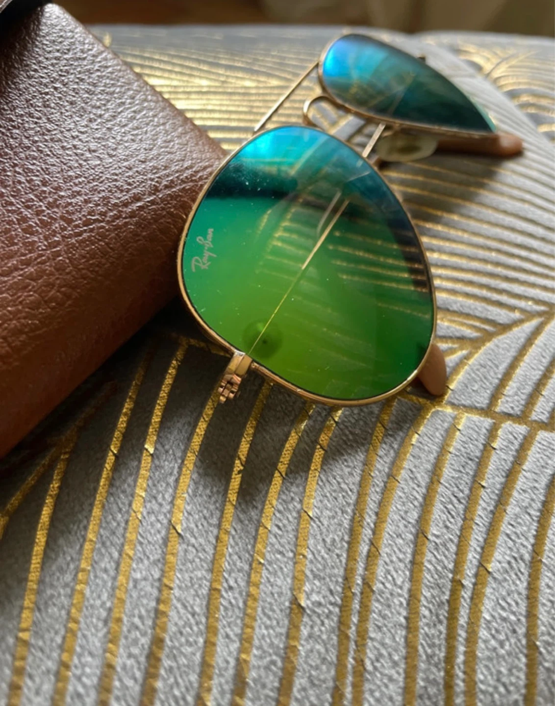 **Authentic**Ray-Ban Aviator Sunglasses with Case - photo 5