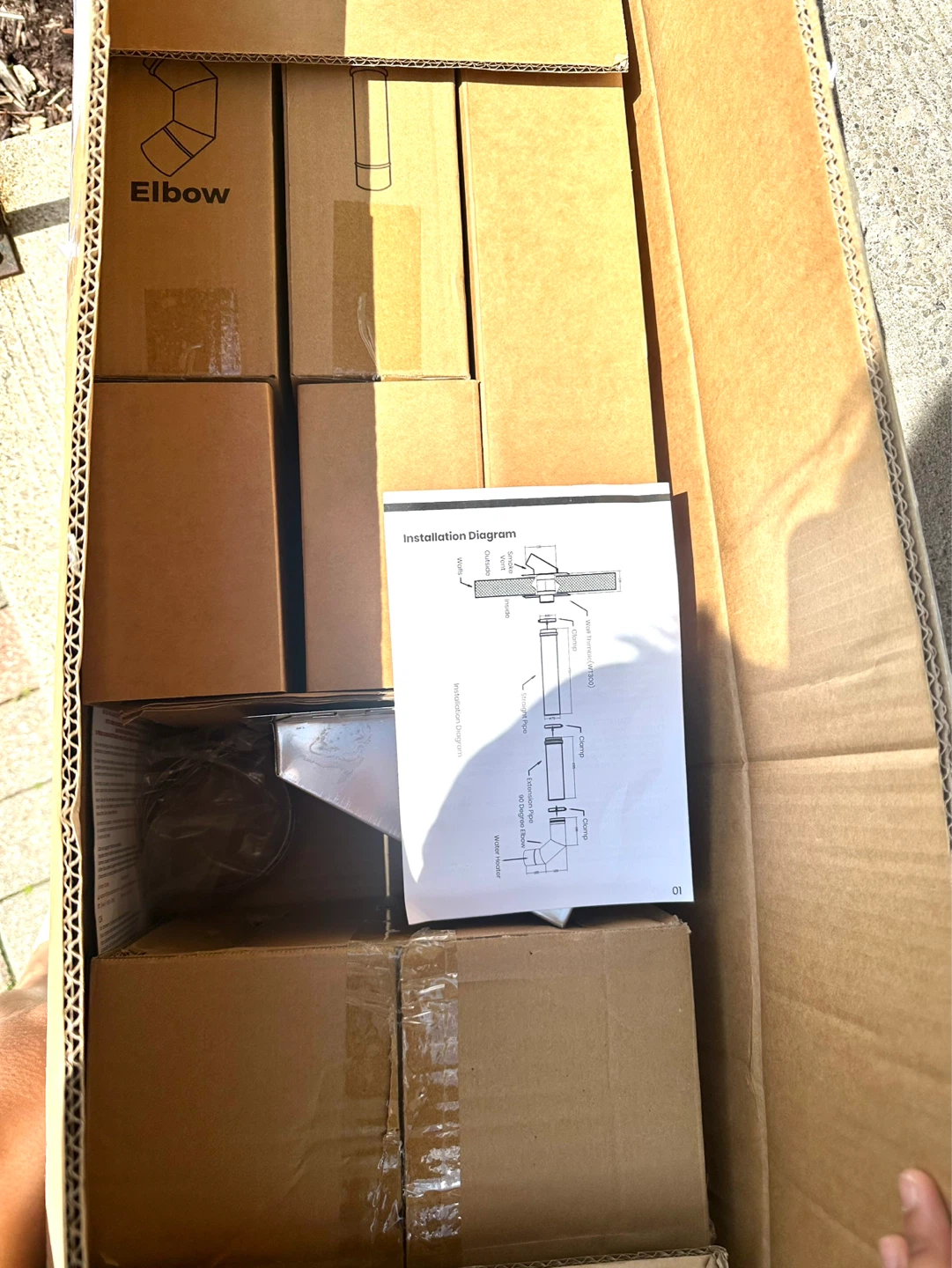 Vent Pipe Kit for Gasland Water Heater - photo 3