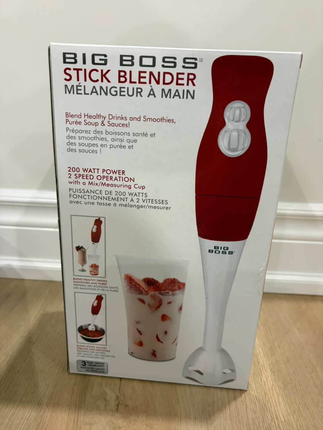 Big Boss Stick Blender - 200 Watt Power