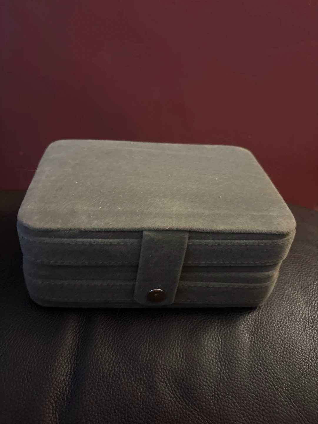 ⚽️ NEW Gray Velvet Jewelry Box Organizer