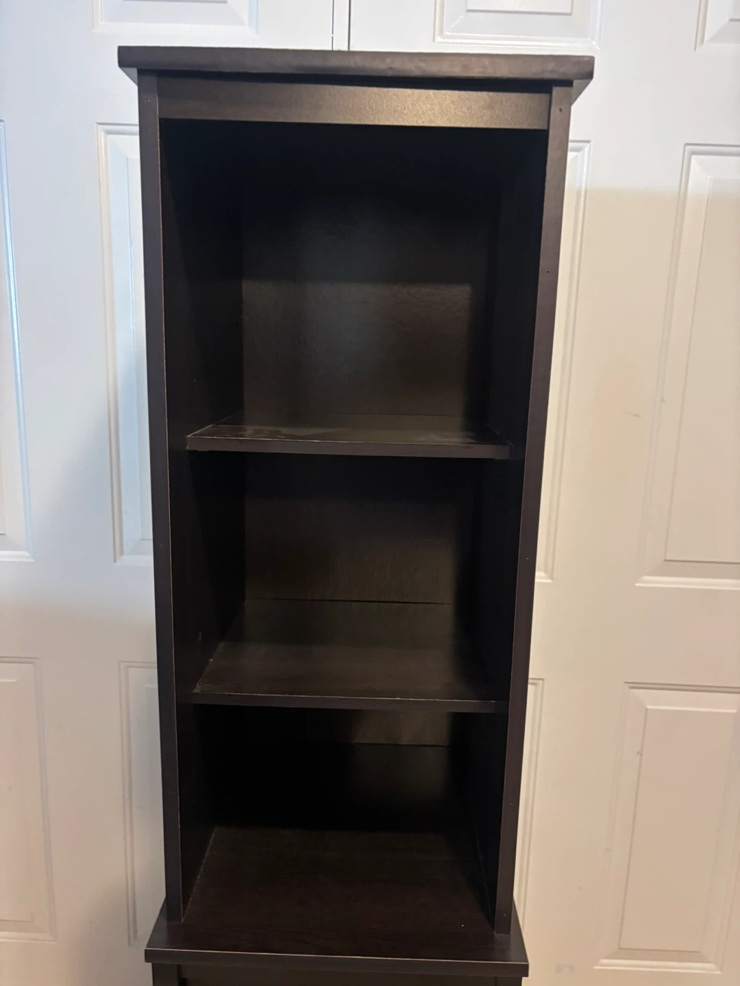 Dark Brown Storage Cabinet with Shelves - photo 3