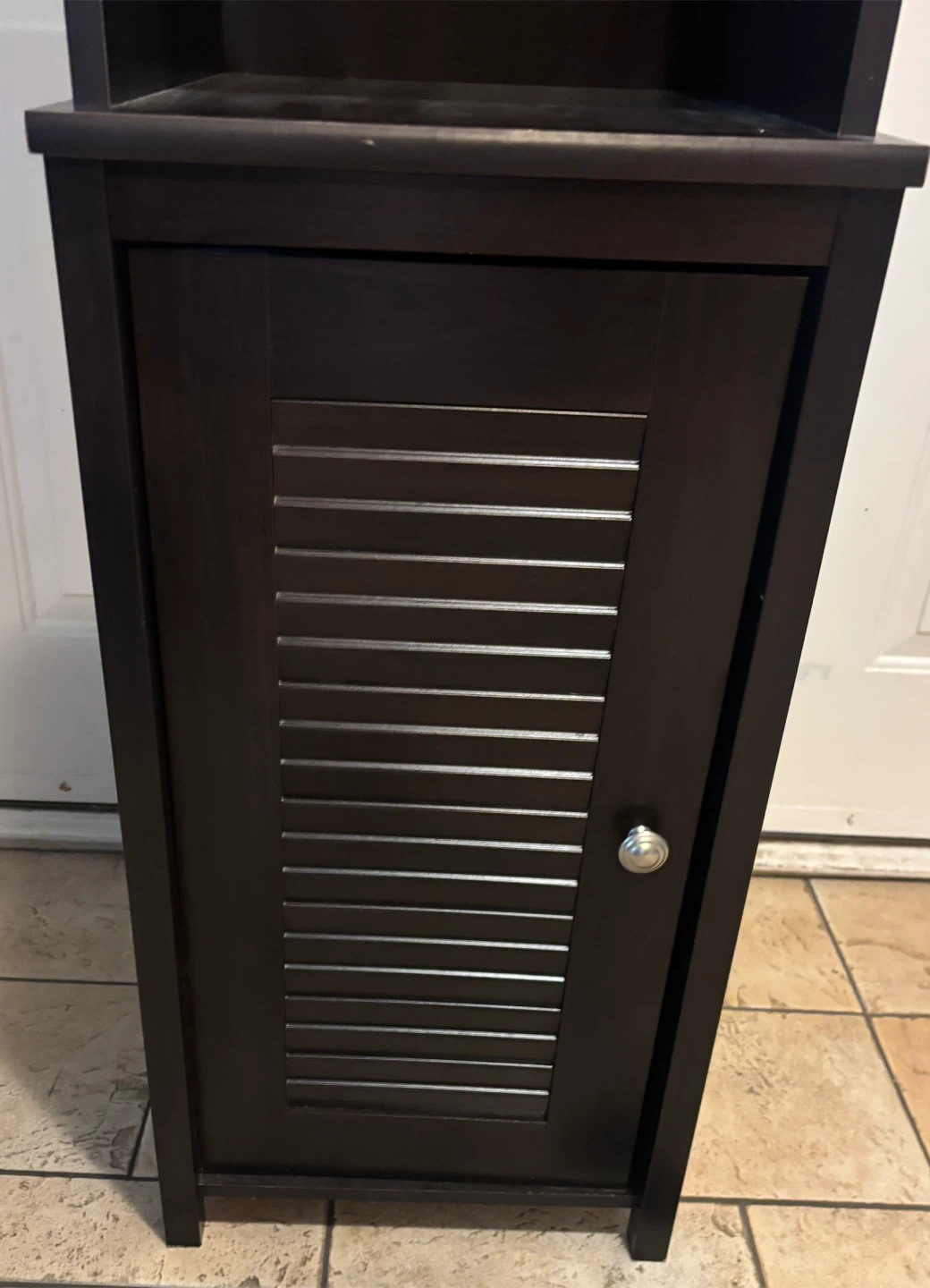Dark Brown Storage Cabinet with Shelves - photo 5
