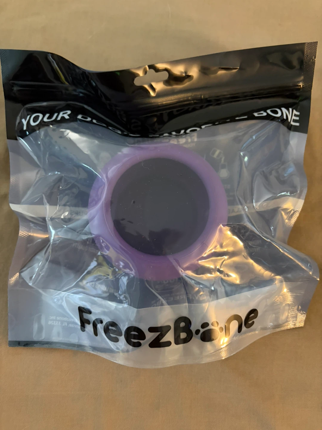FreezBone Large Purple Dog Chew Toy