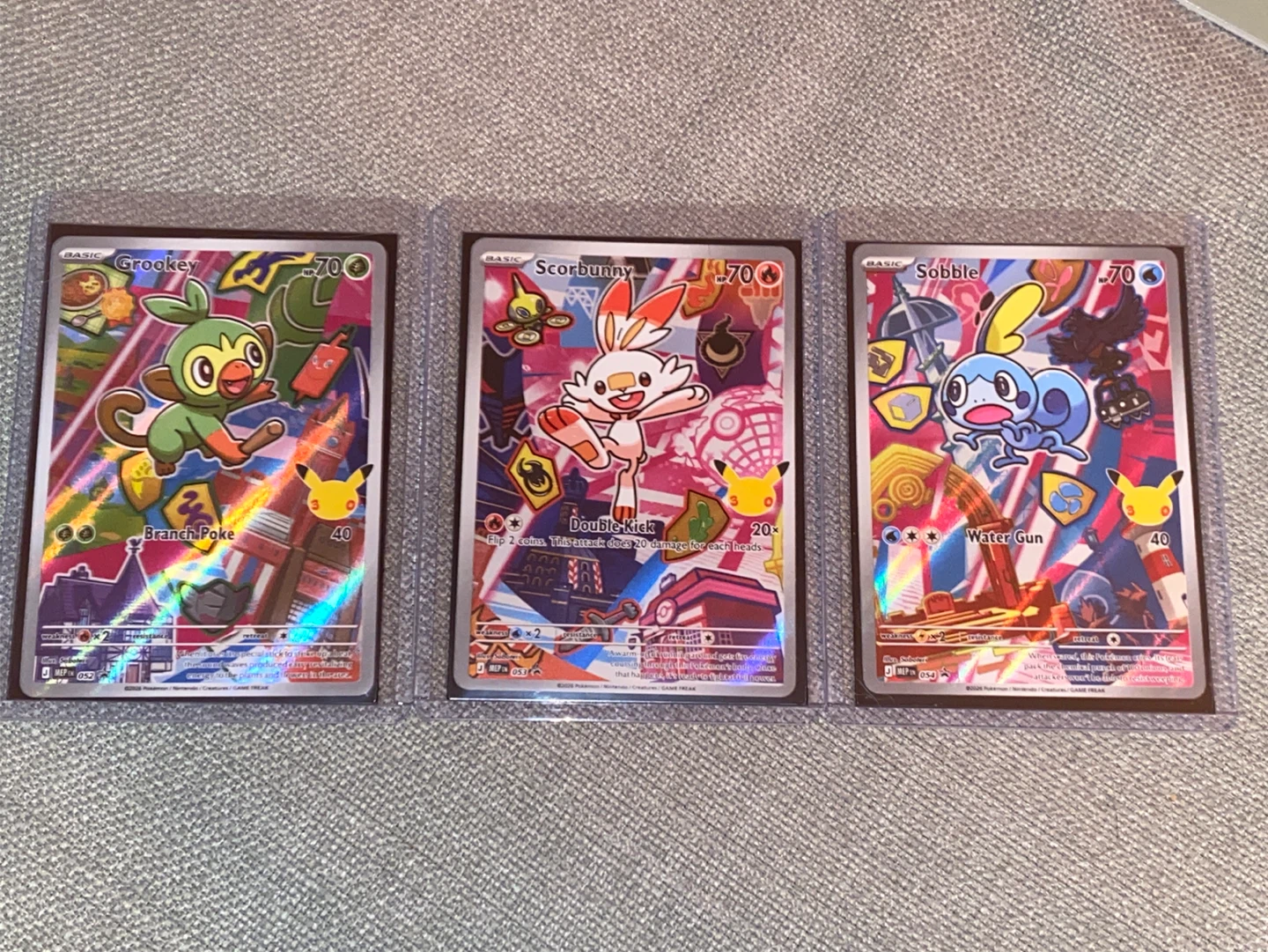 First Partner Series 2 Promos: Pokemon Grookey, Scorbunny