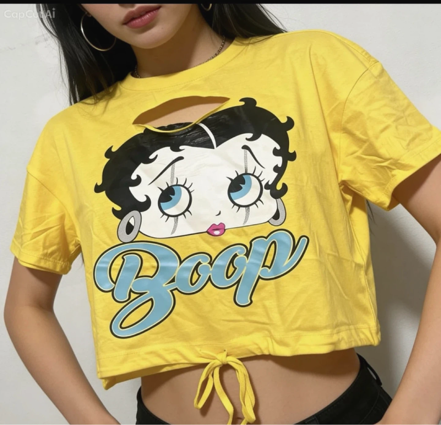 Betty Boop Yellow Cropped size S/M/L - photo 3