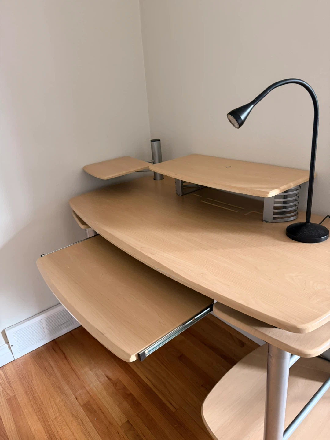 Computer Desk with Keyboard Tray - photo 2