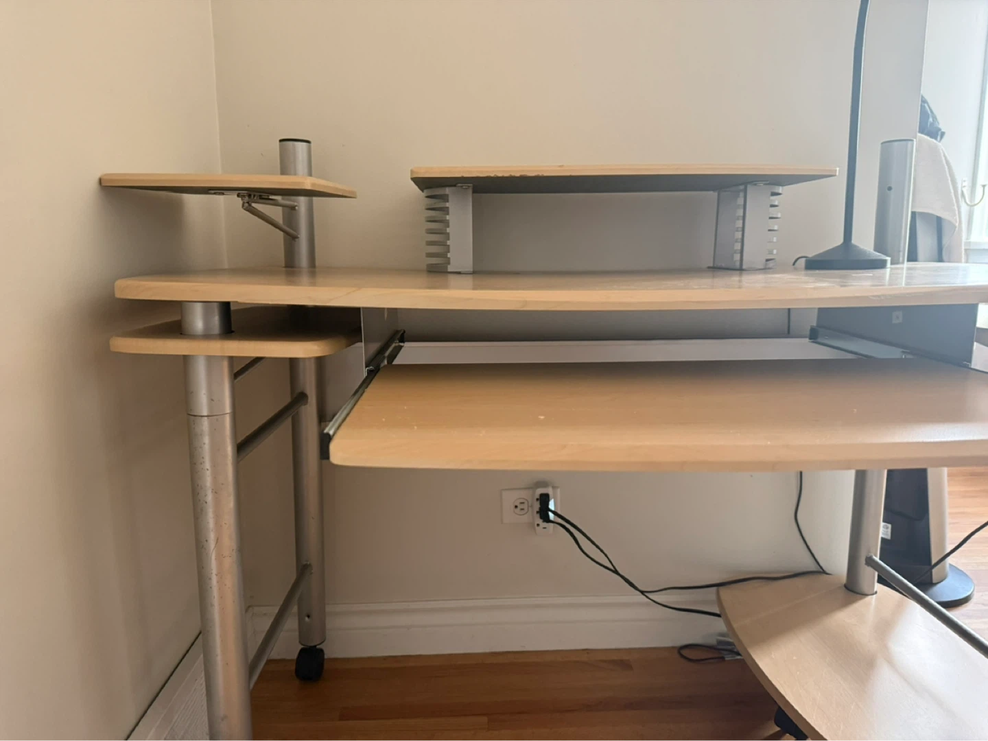 Computer Desk with Keyboard Tray - photo 4