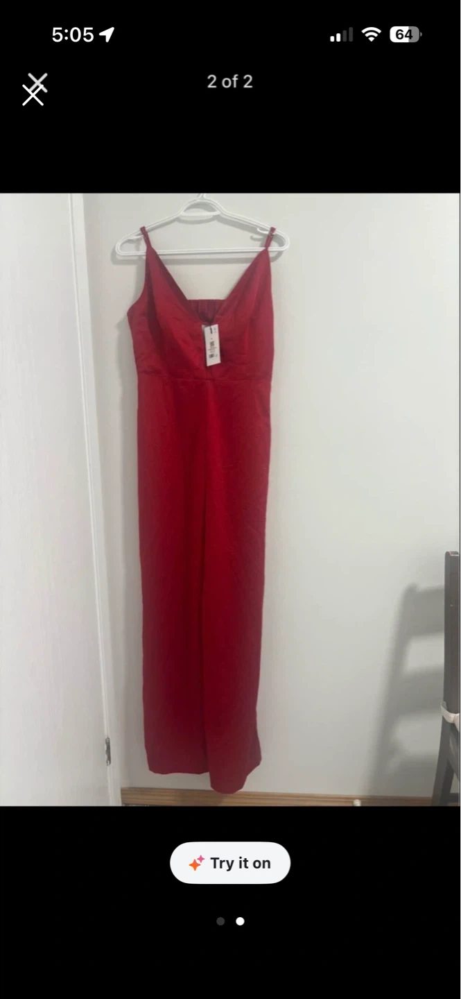 Dynamite Red Jumpsuit Size M - photo 2