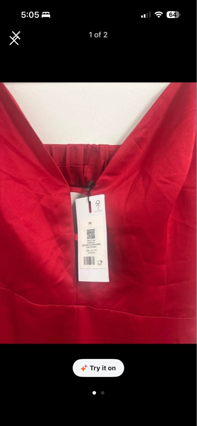 Dynamite Red Jumpsuit Size M