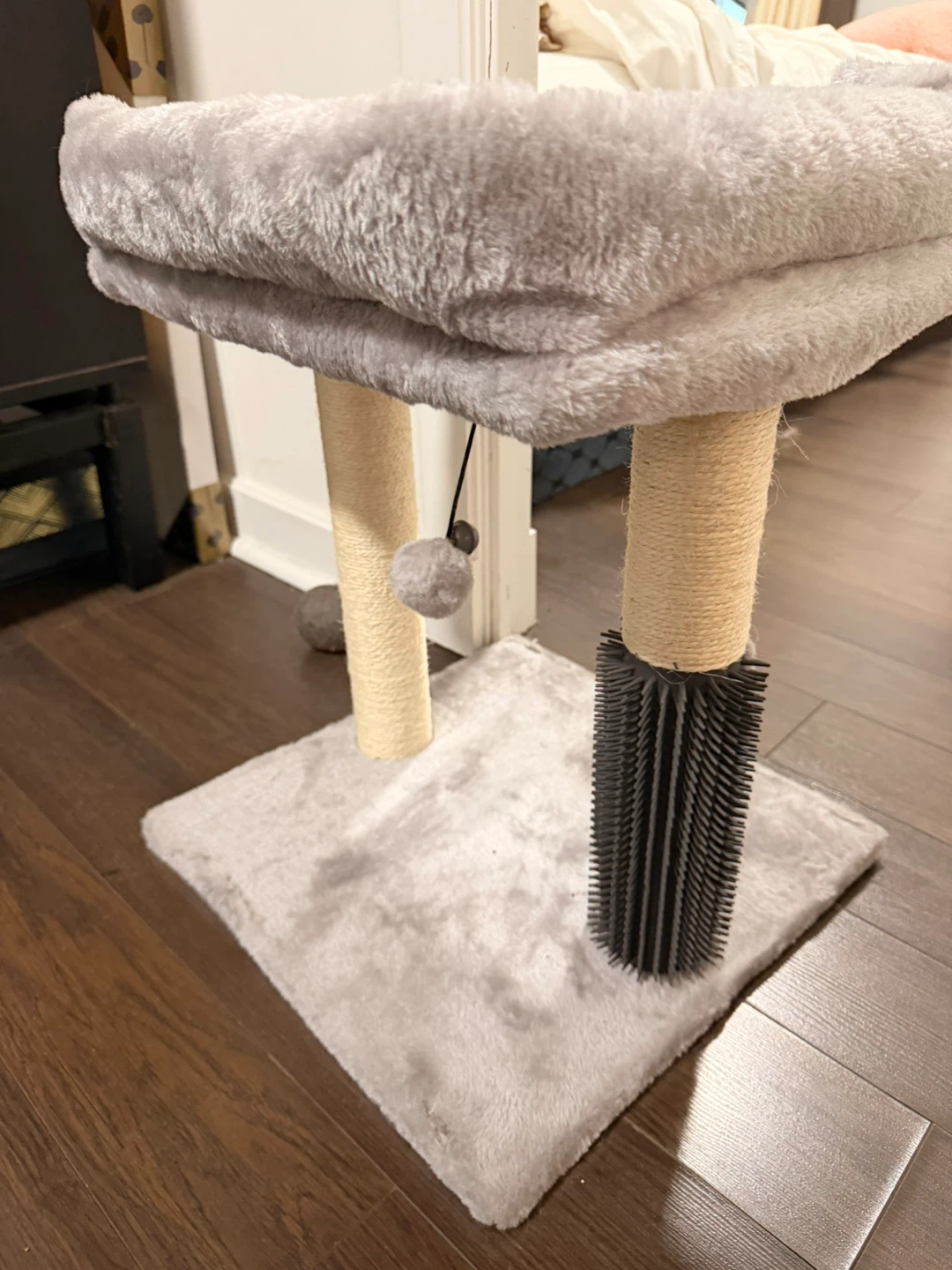 Grey Cat Tree with Perch and Scratching Post - photo 2