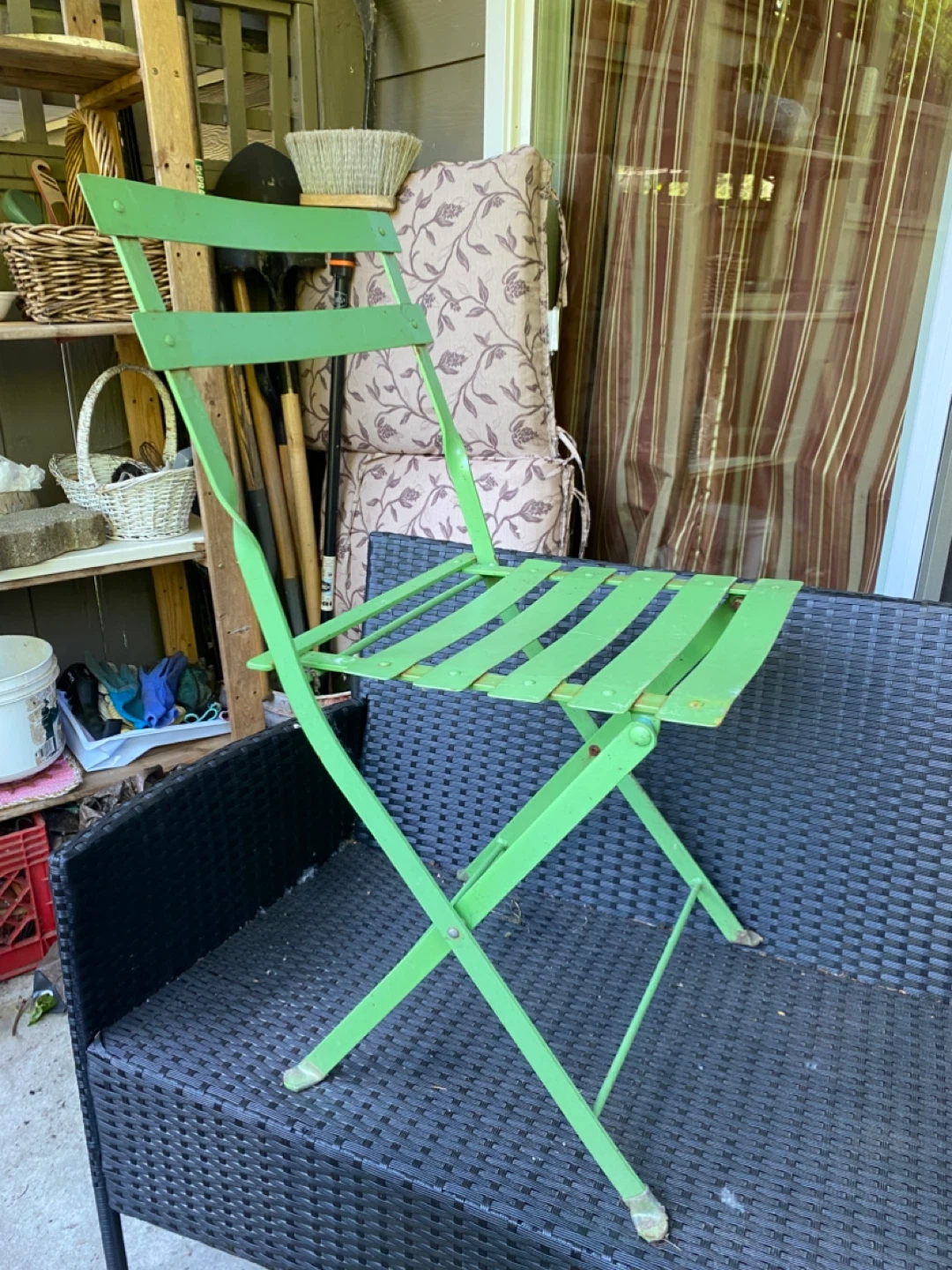 Green Folding Bistro Chairs - photo 2