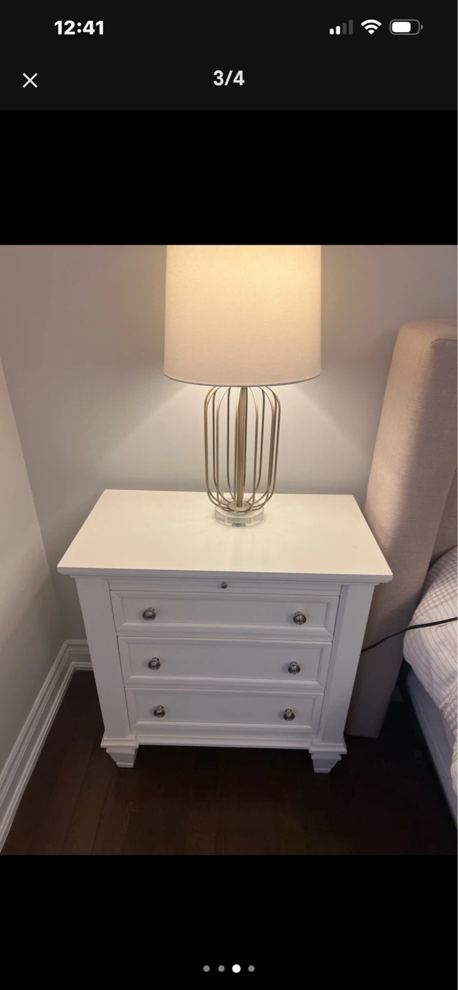 Night stands & drawer &Tv with big mirror - photo 3