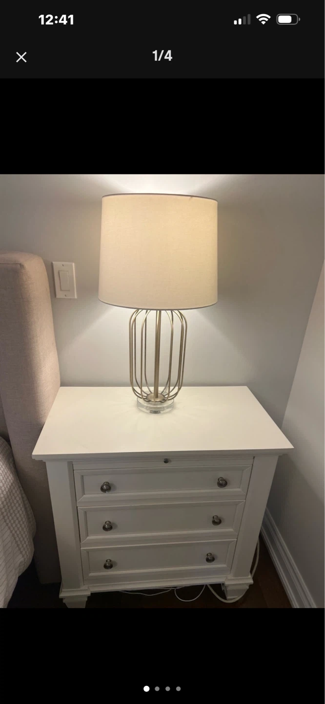 Night stands & drawer &Tv with big mirror