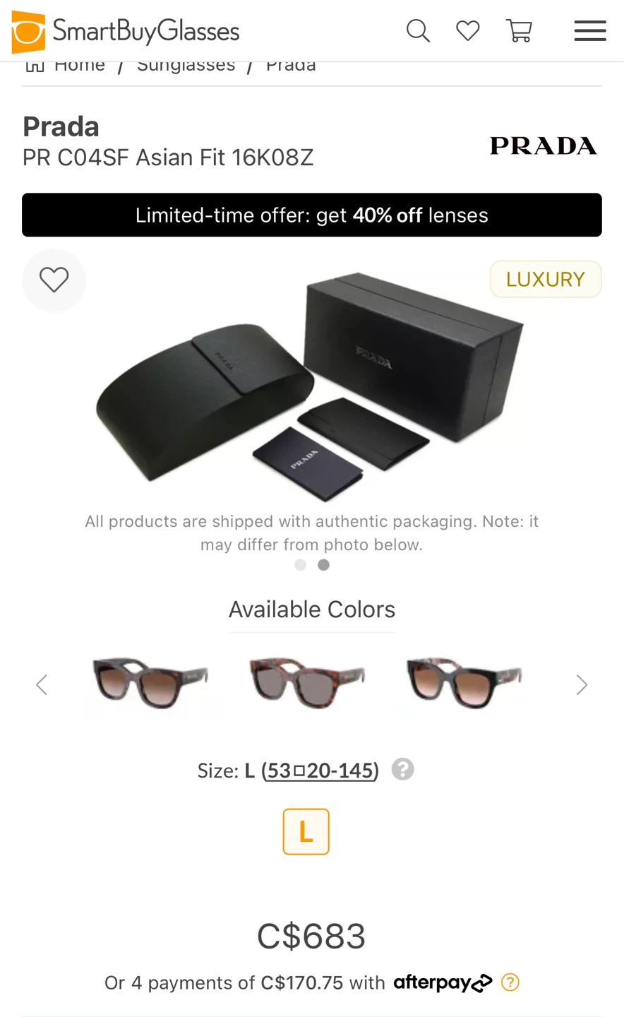 Prada PR C04SF Sunglasses - photo 4