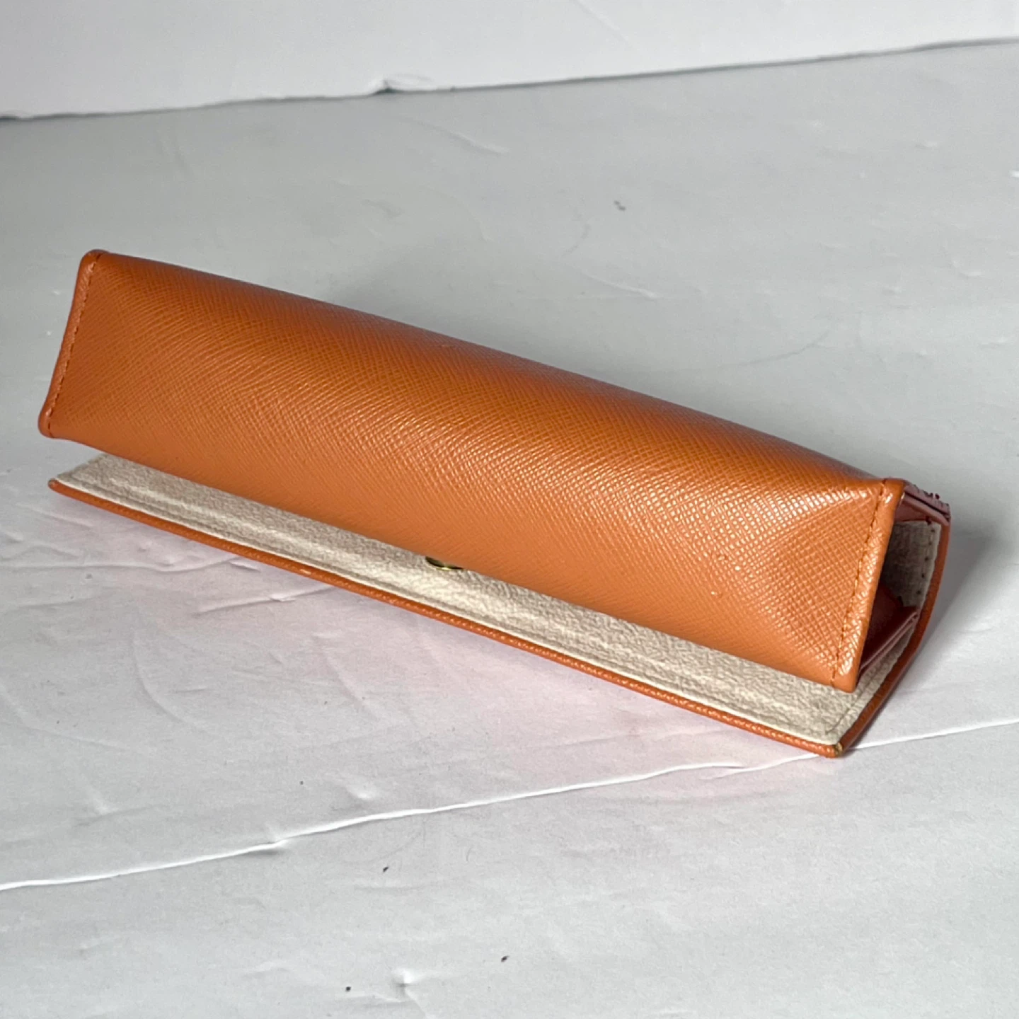 Tory Burch Orange Saffiano Leather Glasses Case - photo 2