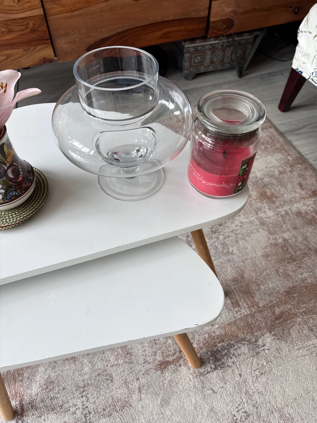 Glass Hurricane Candle Holder - photo 4