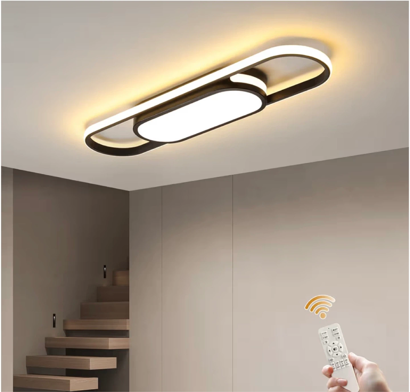 Modern Oval Ceiling Light Fixture - photo 2
