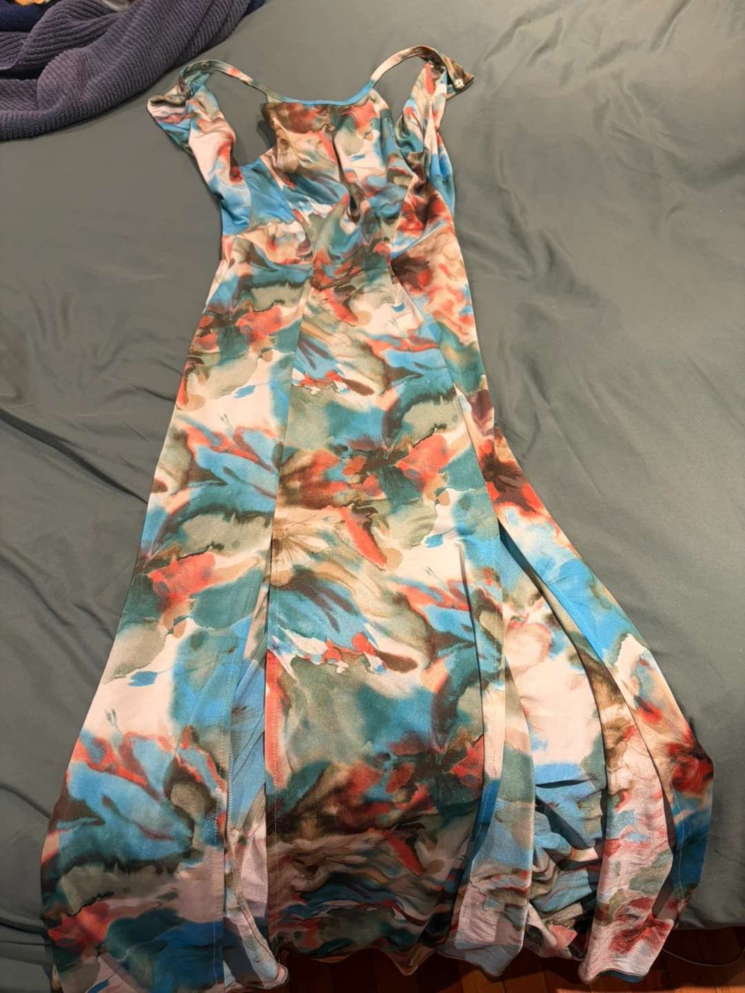 Floral double slit maxi dress ⚽️