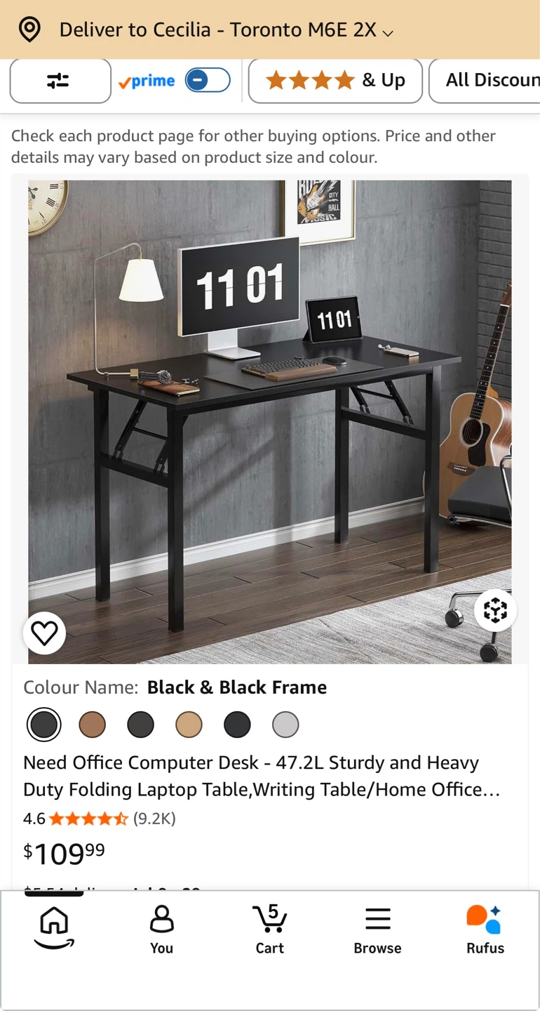 Need Office Folding Computer Desk