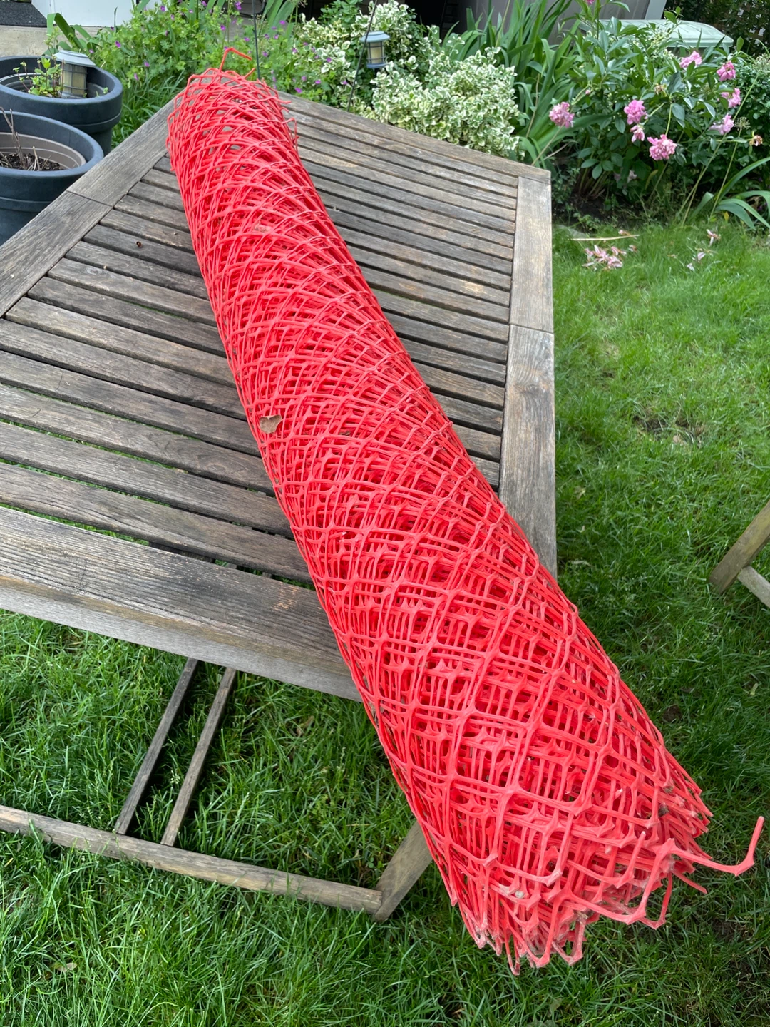 ⚽️Red Plastic Mesh Fencing Roll