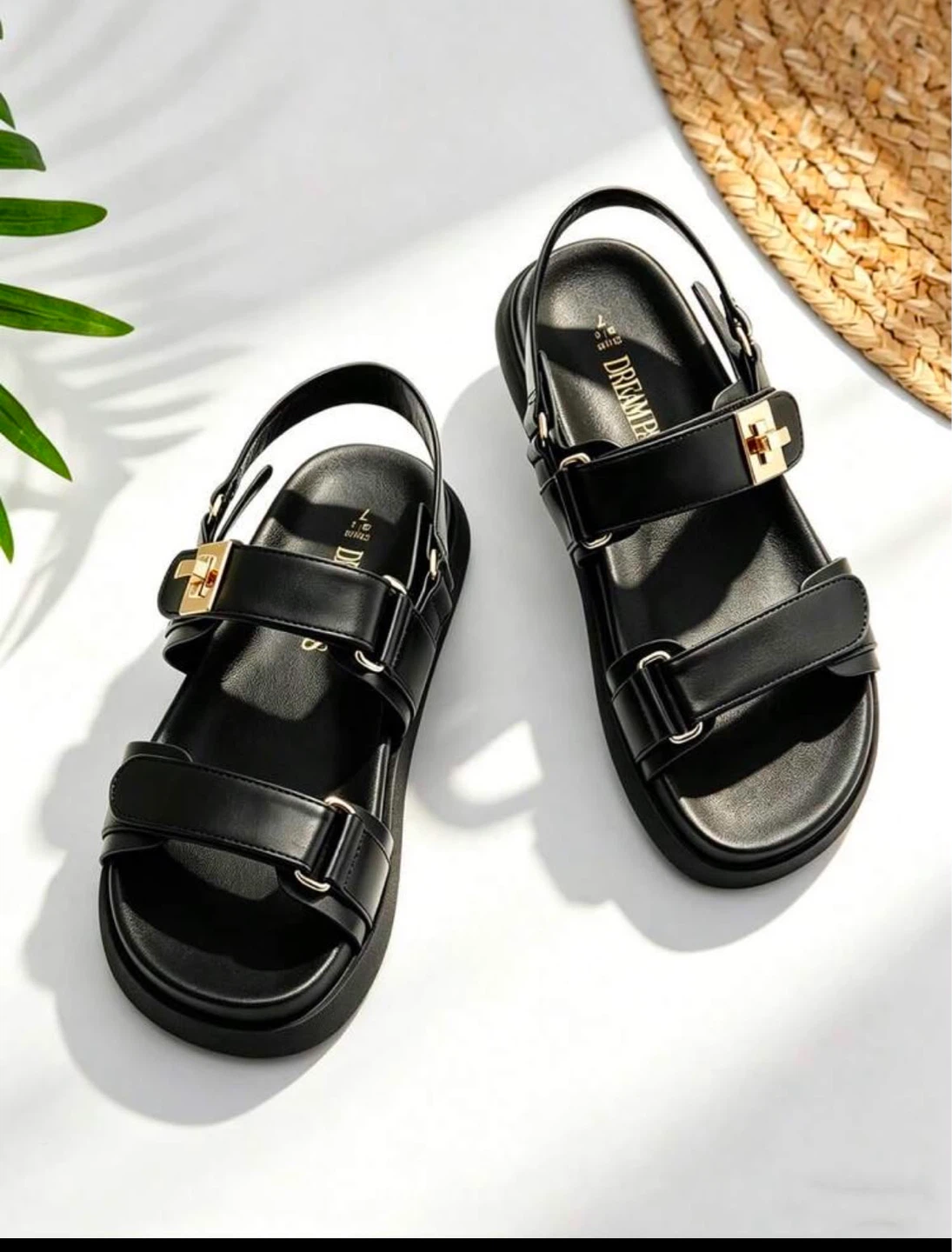 Black Dream Pairs Platform Sandals