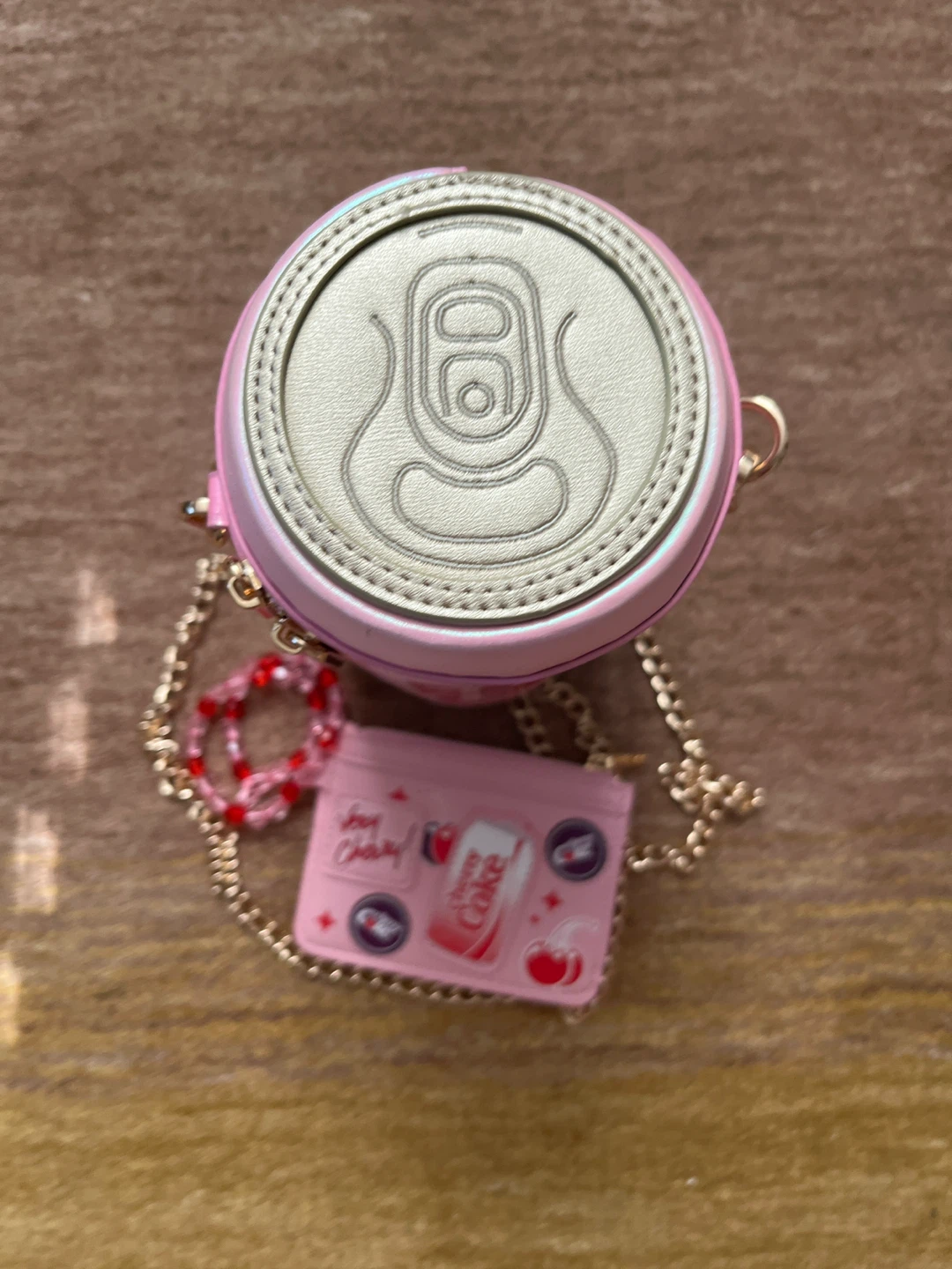 ⚽️ Pink Cherry Coke Can Purse and Matching Cardholder - photo 2
