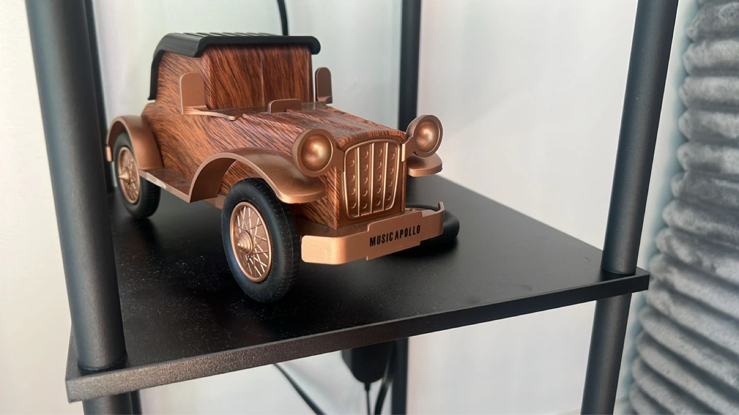 Vintage MUSICAPOLLO Wooden Car Bluetooth Speaker - photo 3