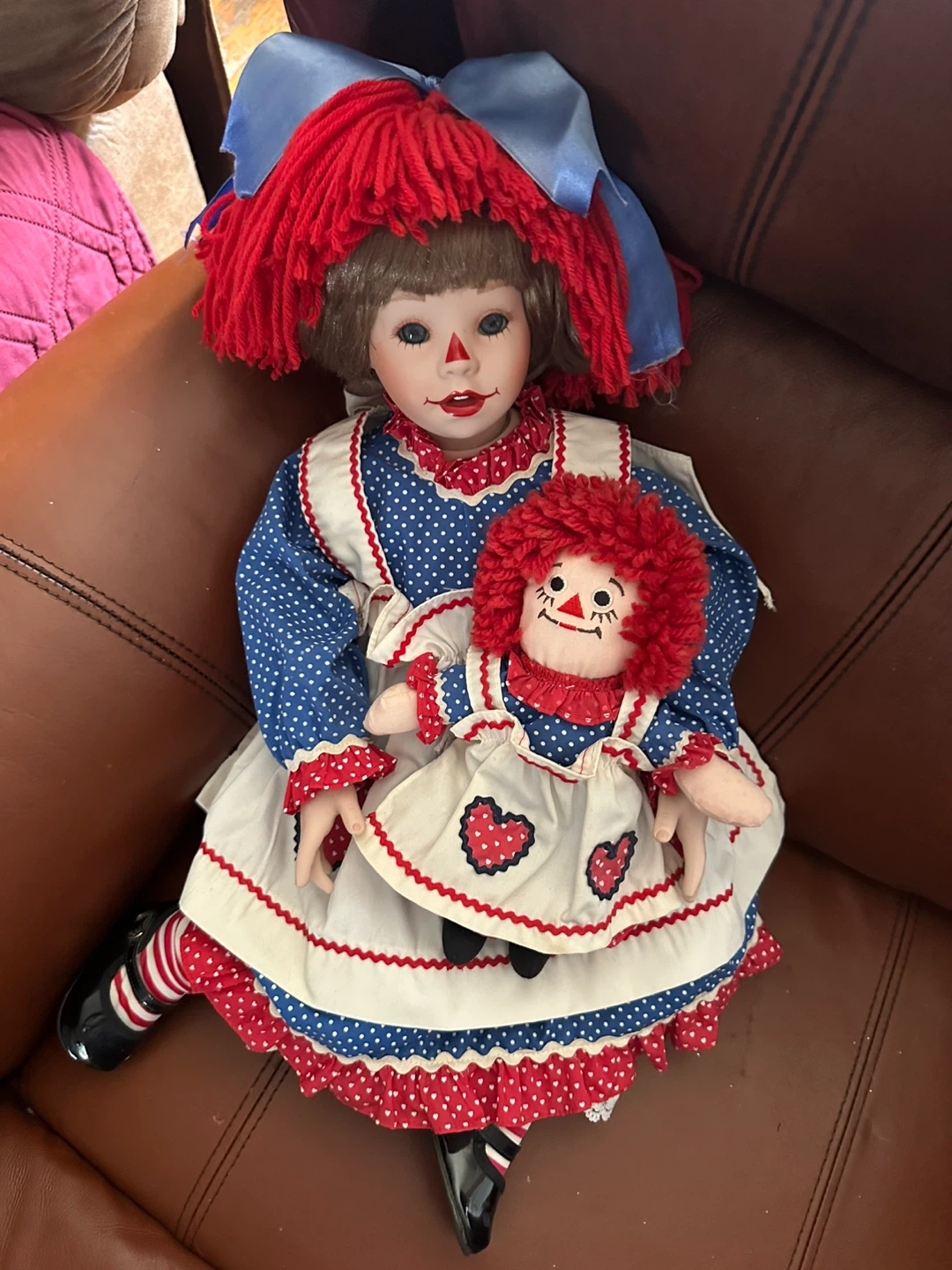 Raggedy Ann Porcelain Doll