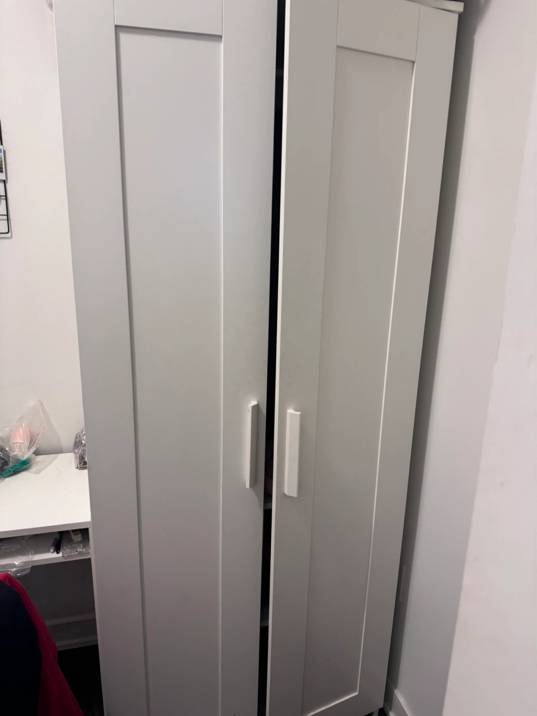White Double Door Wardrobe - photo 2