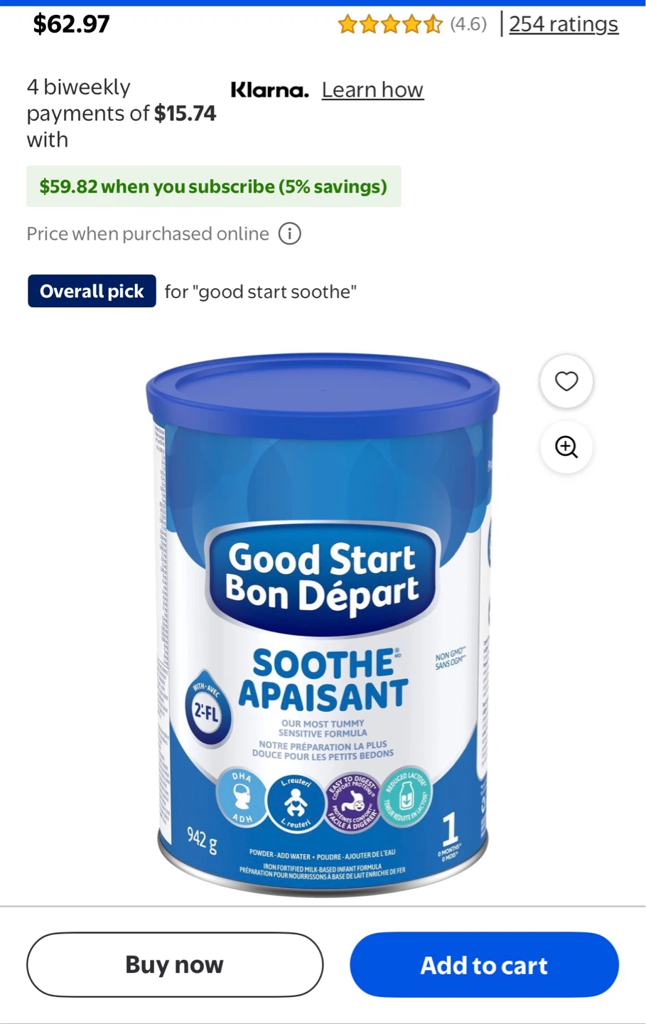 Good Start Bon Départ Soothe Formula 942g - photo 2