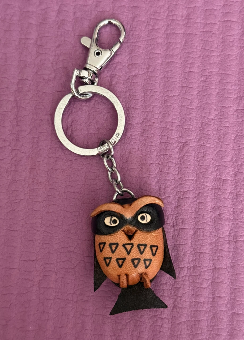 ⚽️Leather Owl Keychain - photo 4