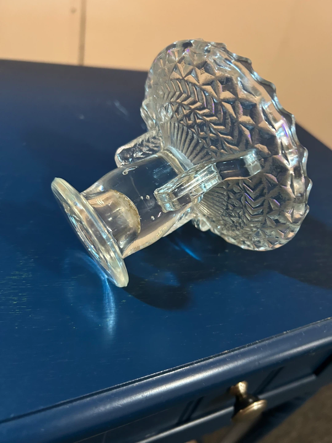 Vintage crystal pedestal candy/trinket dish - photo 2