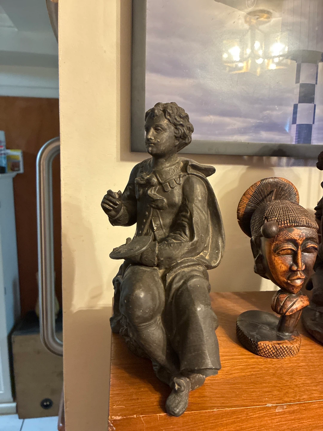 Vintage Seated Figurine Statue
