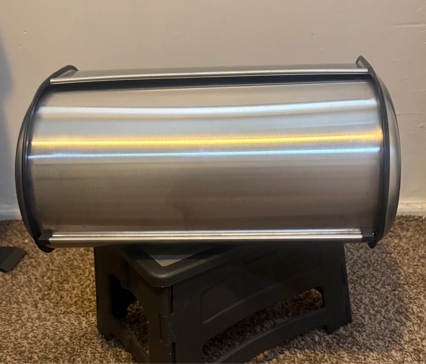 Moving Sale!!!! Stainless Steel Roll Top Bread Box