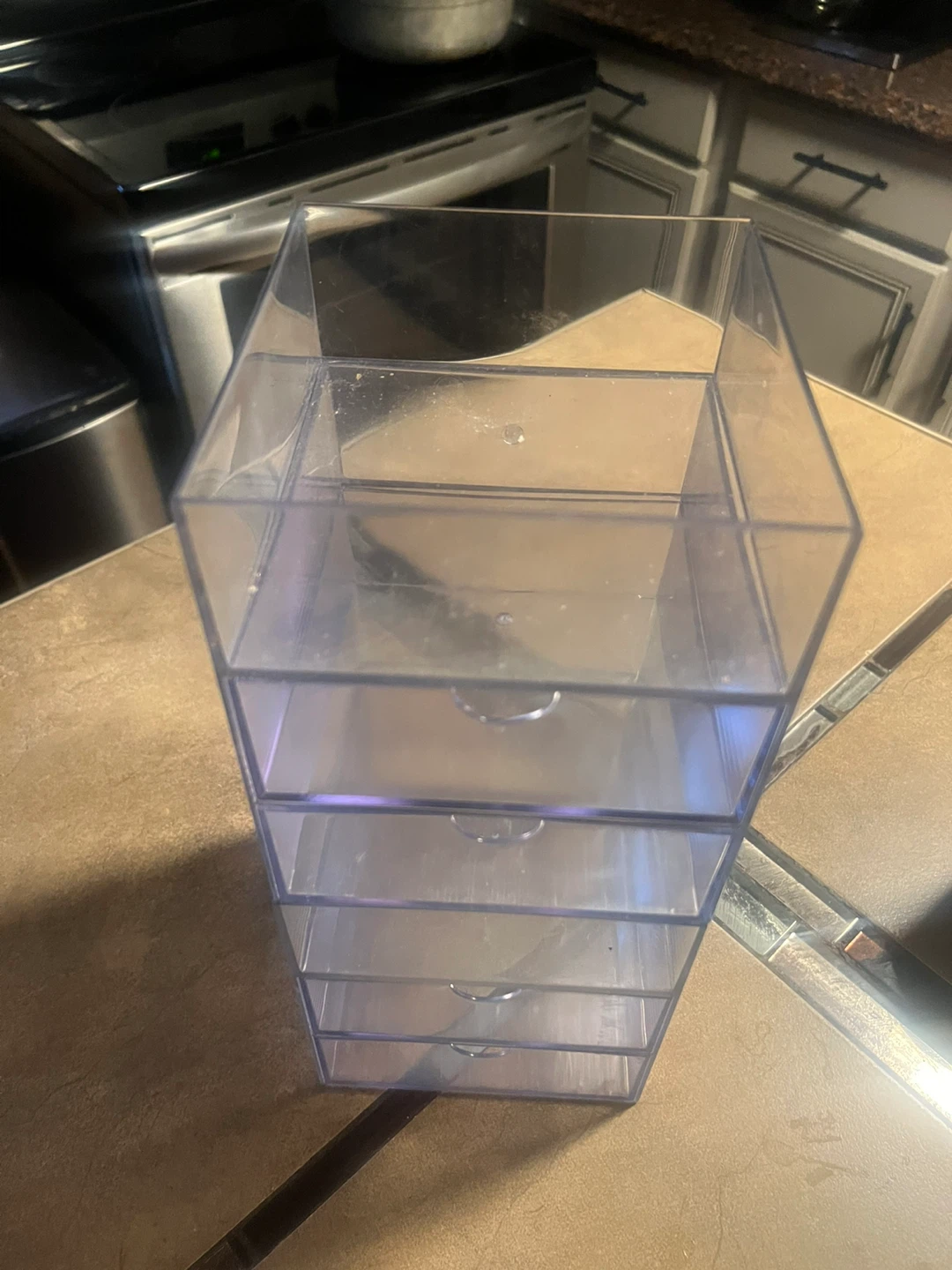 Clear Acrylic Makeup Organizer with Drawers ⚽ - photo 2