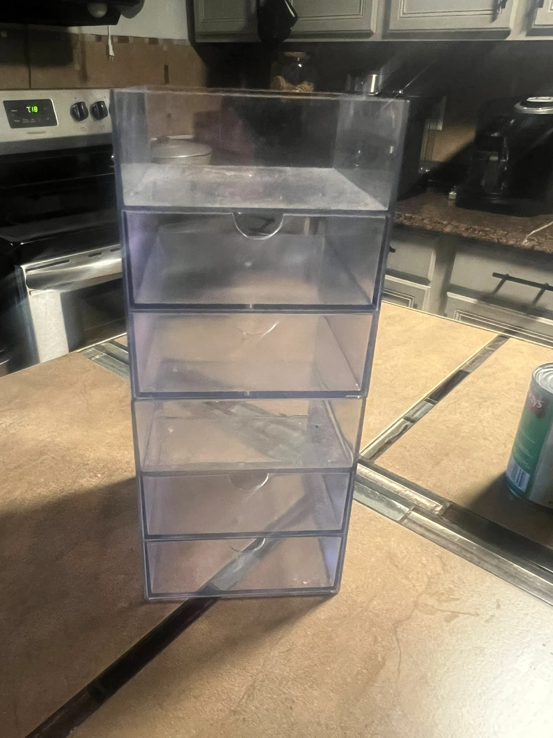 Clear Acrylic Makeup Organizer with Drawers ⚽