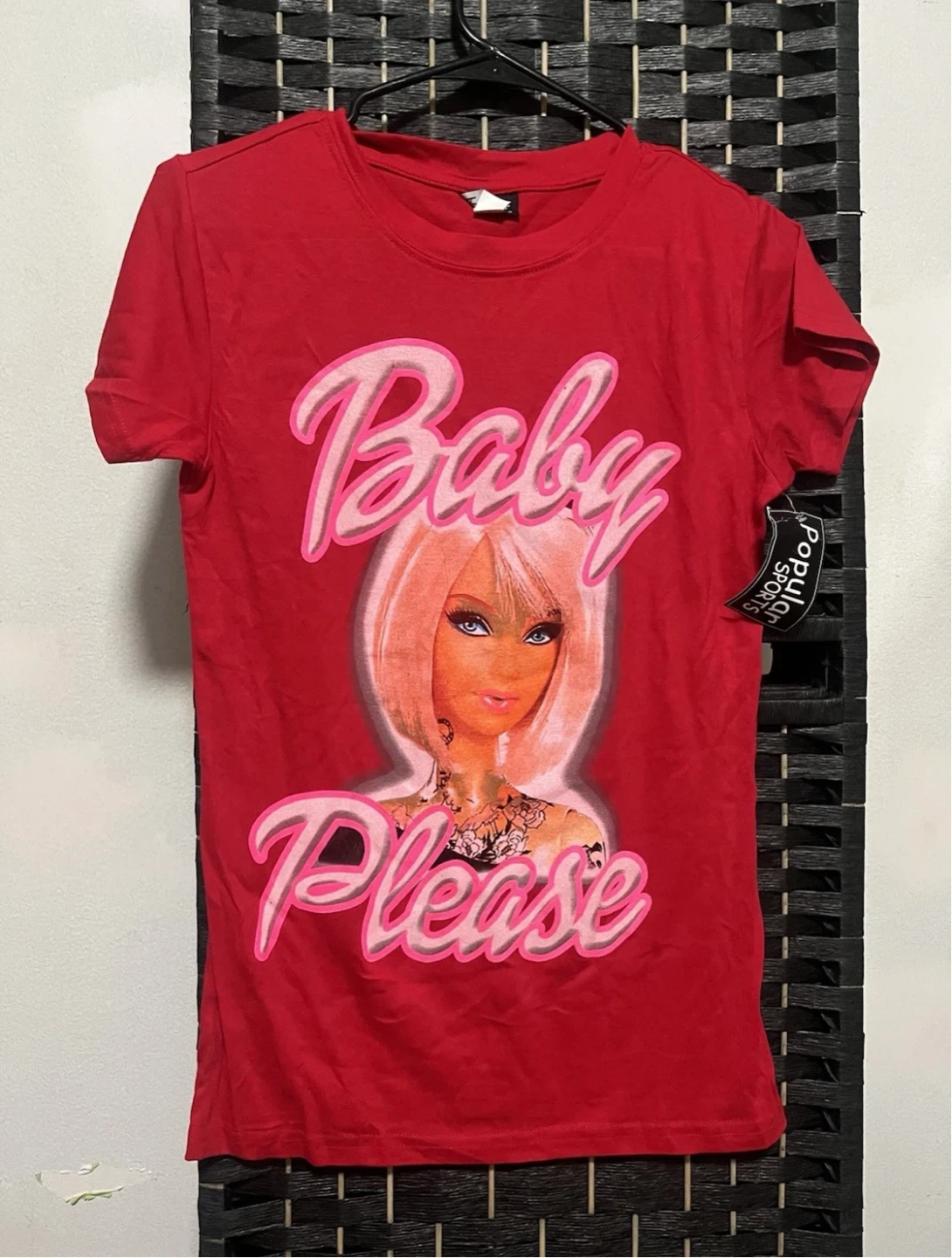 Red Baby Please Graphic T-Shirt size S/M/L - photo 2