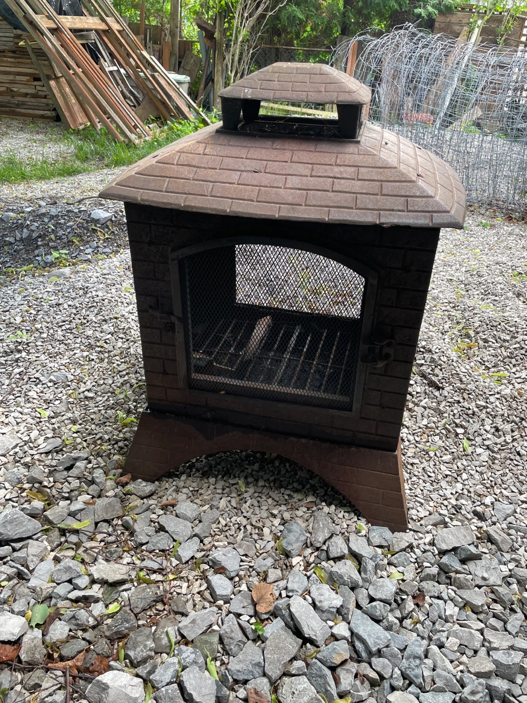 ⚽️Metal Fireplace with Chimney